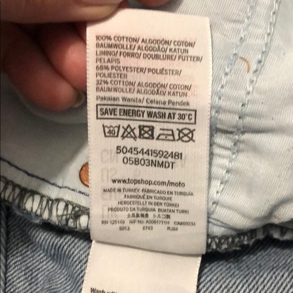 Topshop Moto Ashley high waist distressed size 10 - Picture 11 of 14